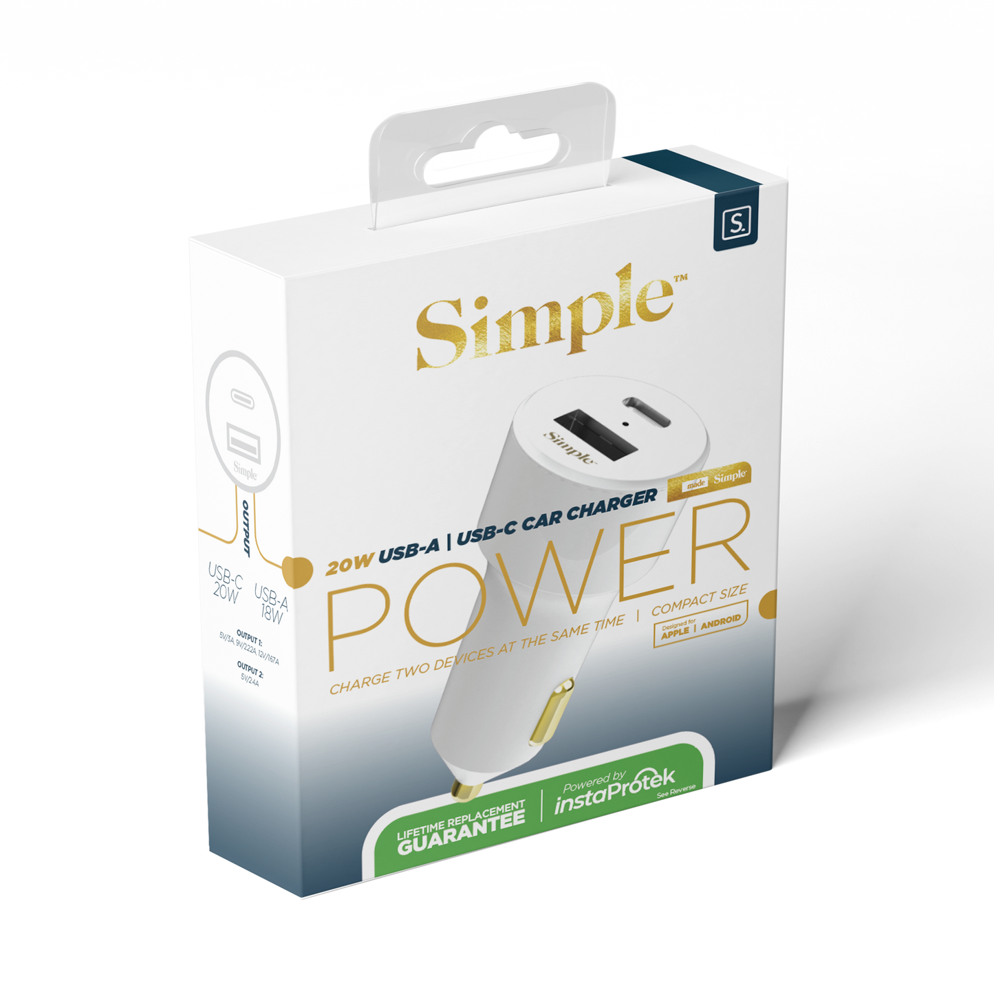 20W USB-C/USB-A Combo Car Charger