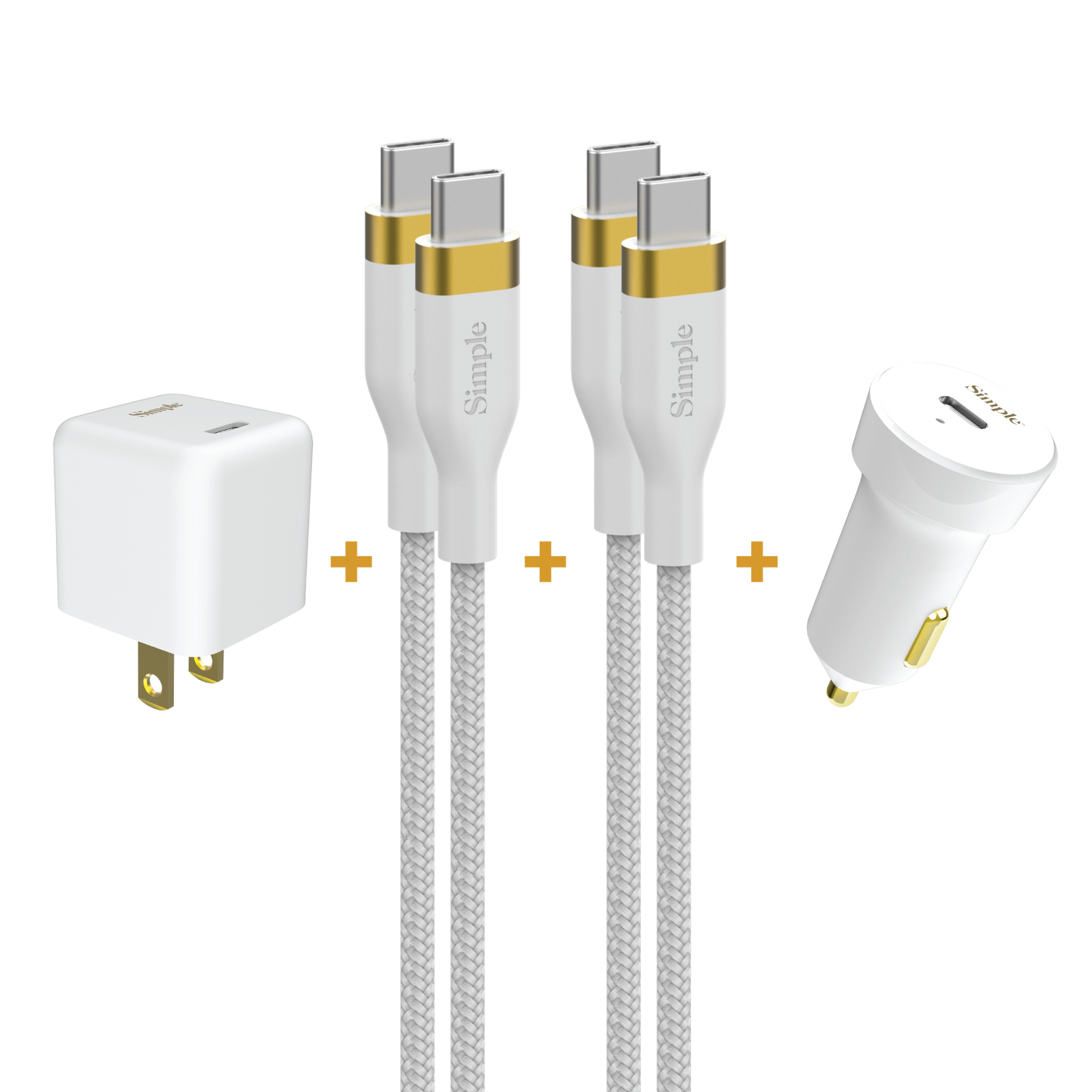 USB-C 4 Pack Charger/Cable Bundle