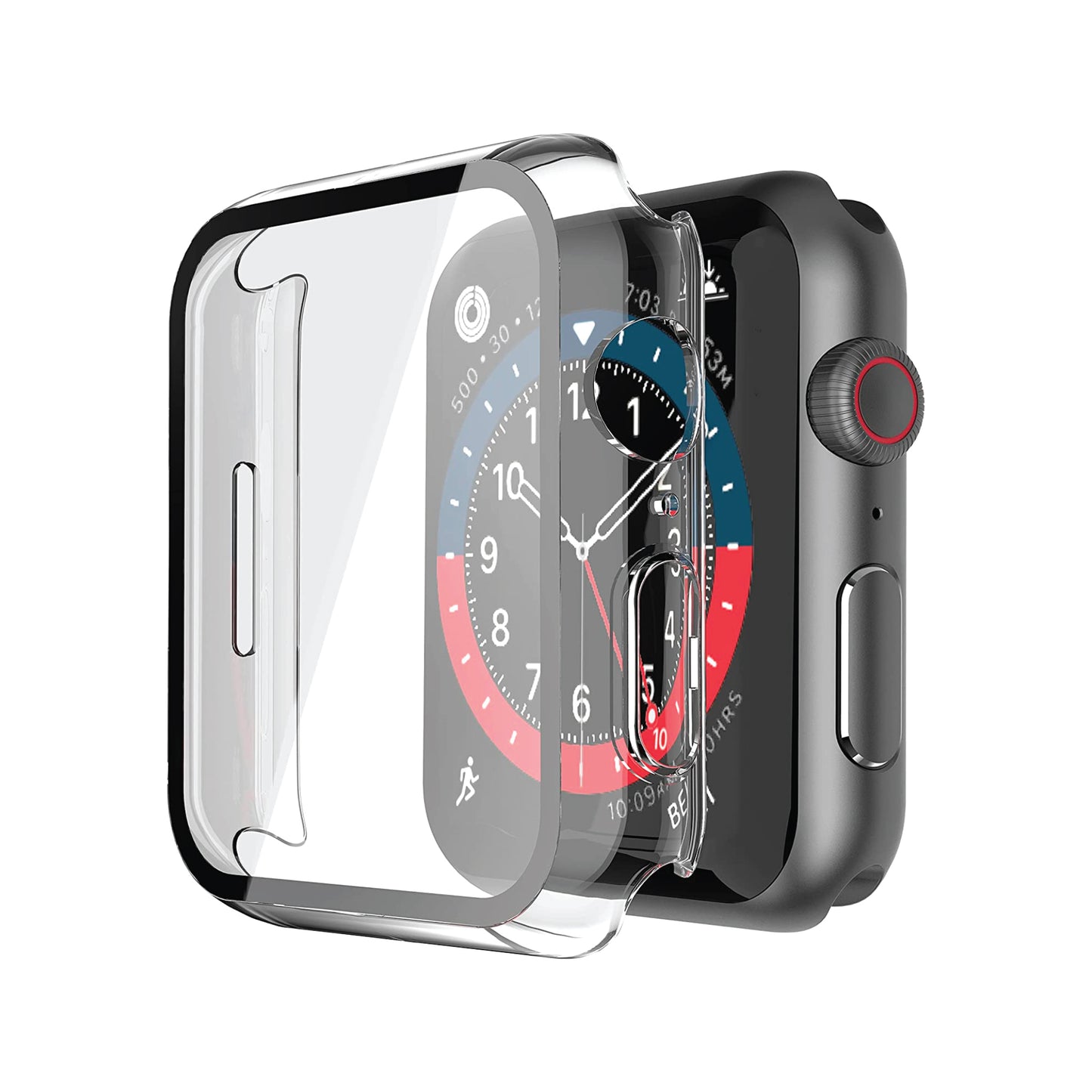 45mm Apple Watch Tempered Glass Protective Case with Screen Protector