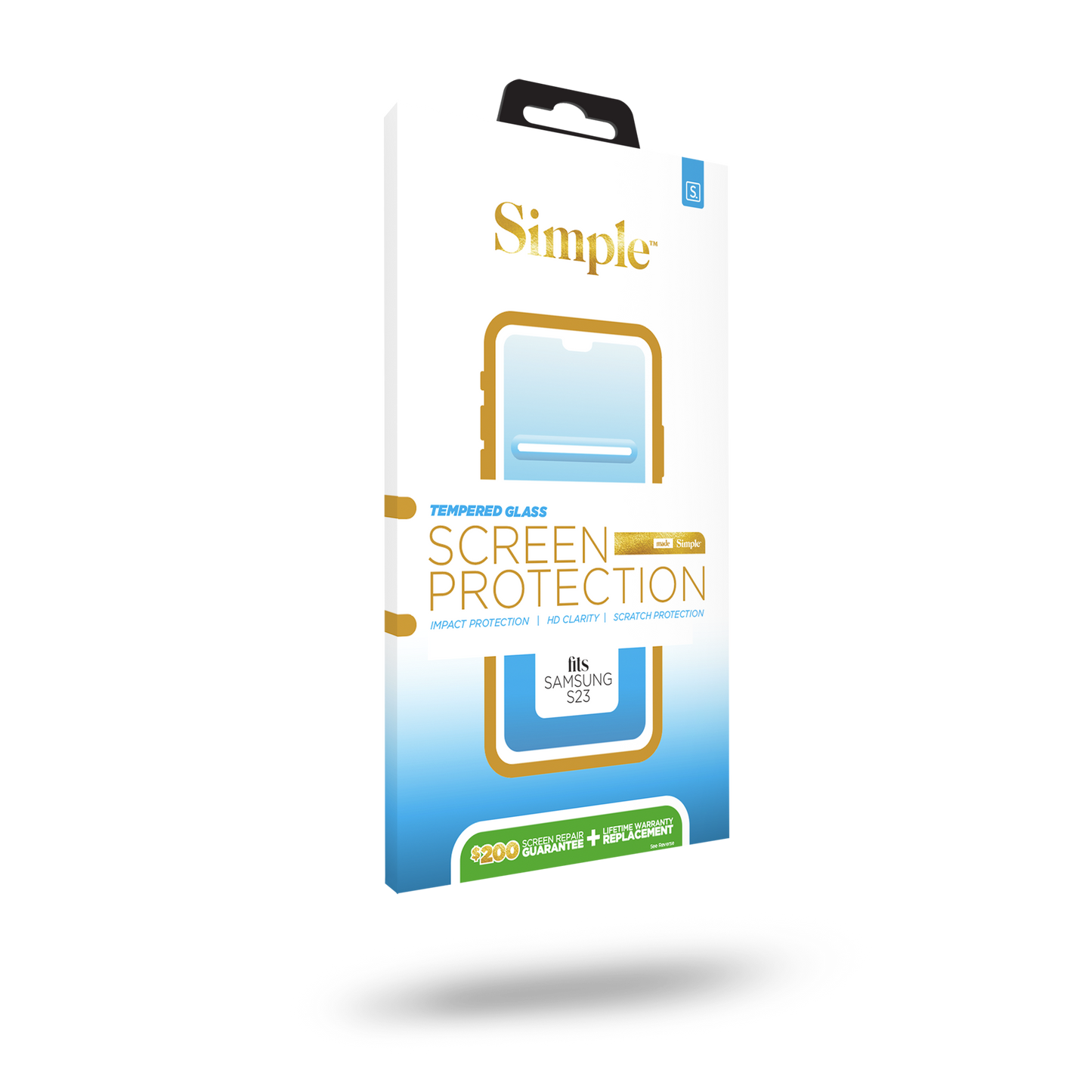 Samsung S23 Advanced Tempered Glass Screen Protector ($200 Coverage - NO INSTALL TOOL)