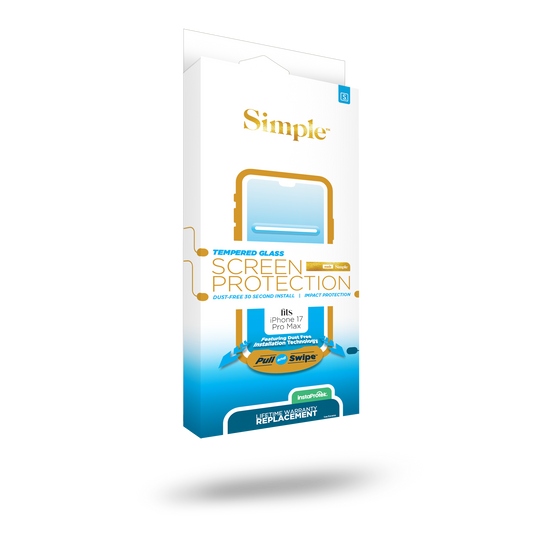 iPhone 17 Pro Max Tempered Glass Screen Protector (No Coverage)