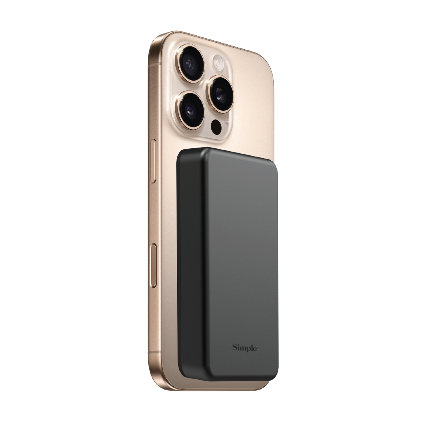 10,000mAh Magnetic Wireless Charging Battery - Simple Black
