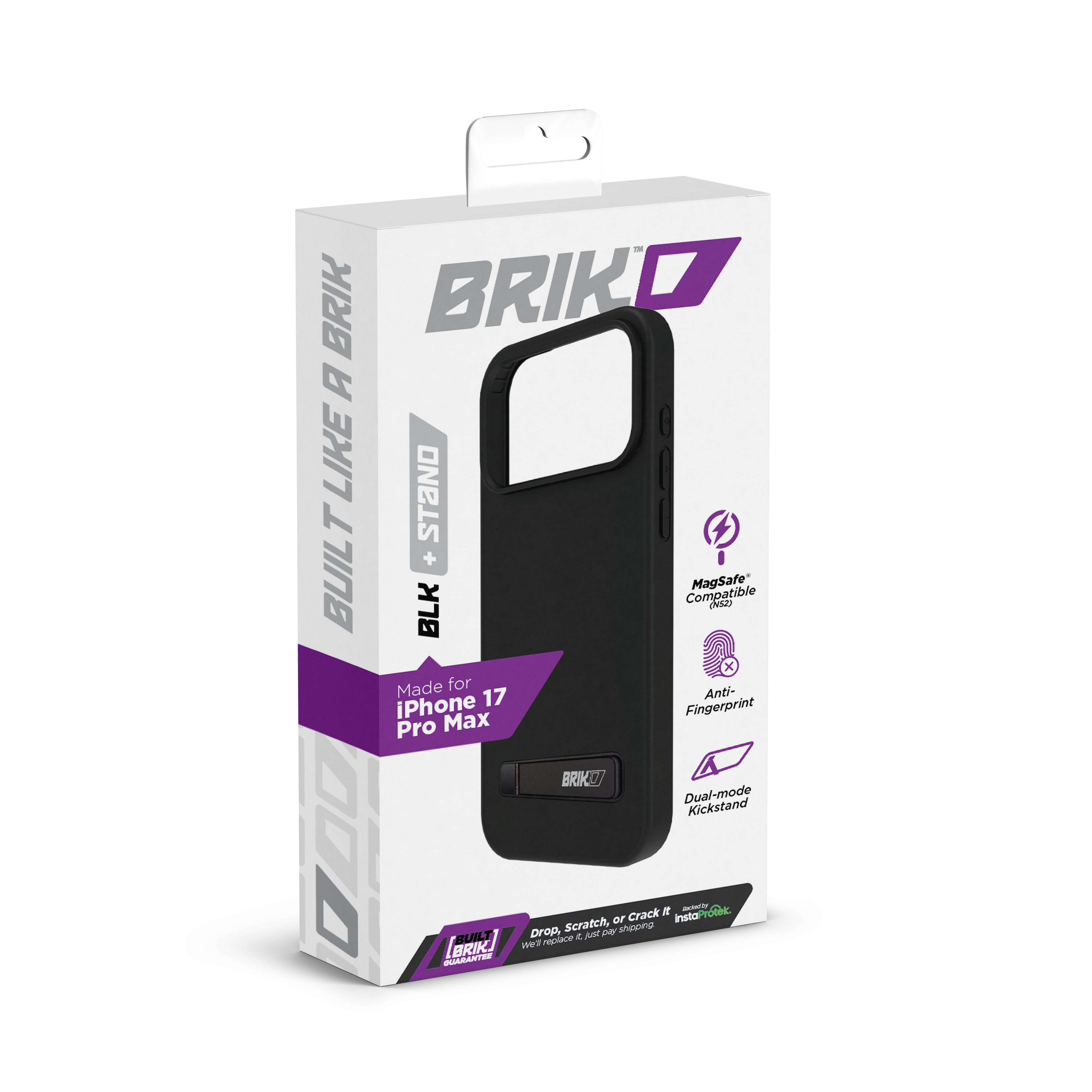 BLACK w/ STAND - BRIK Case – mysimpleus