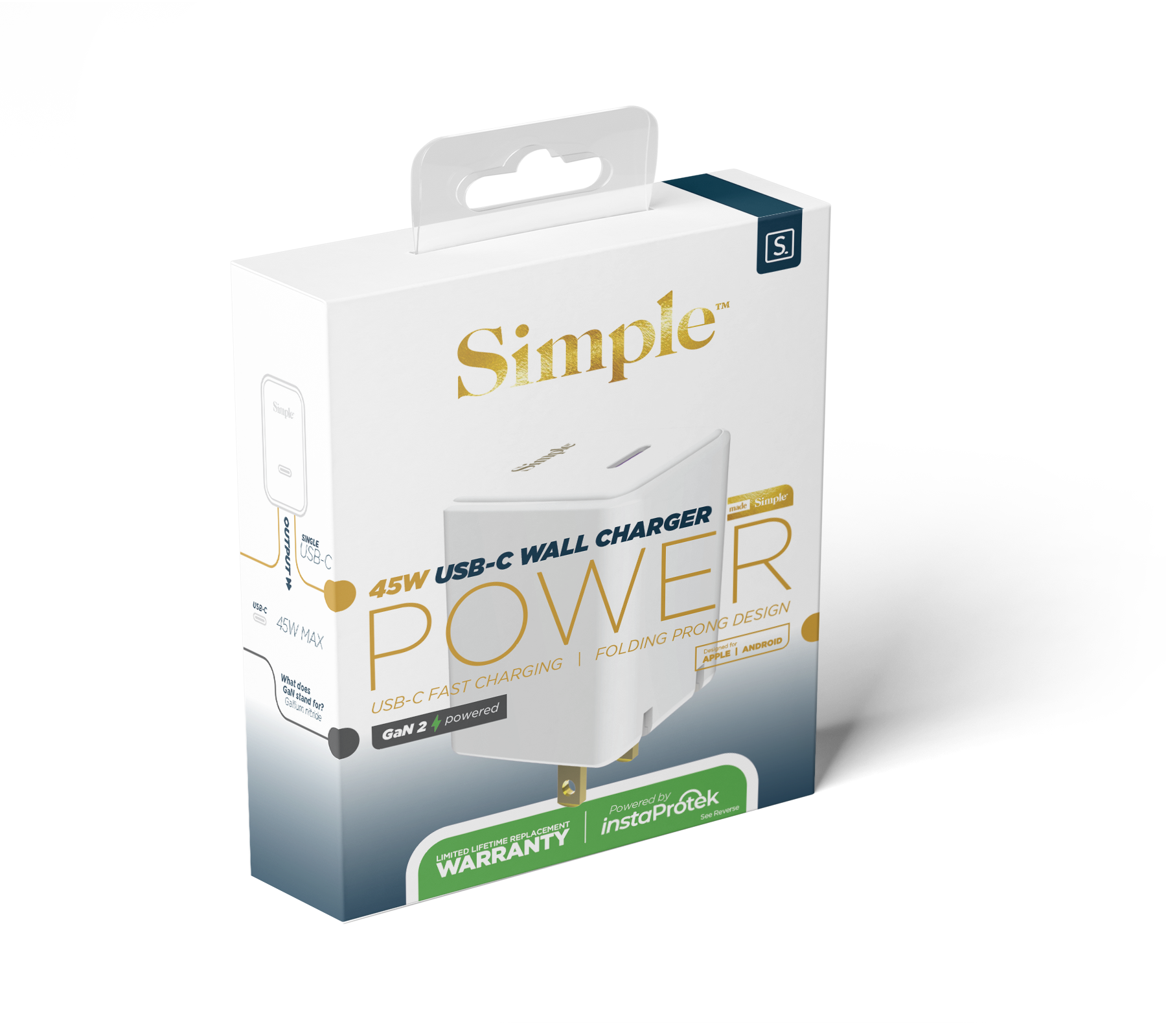 45W Single USB-C Wall Charger – mysimpleus