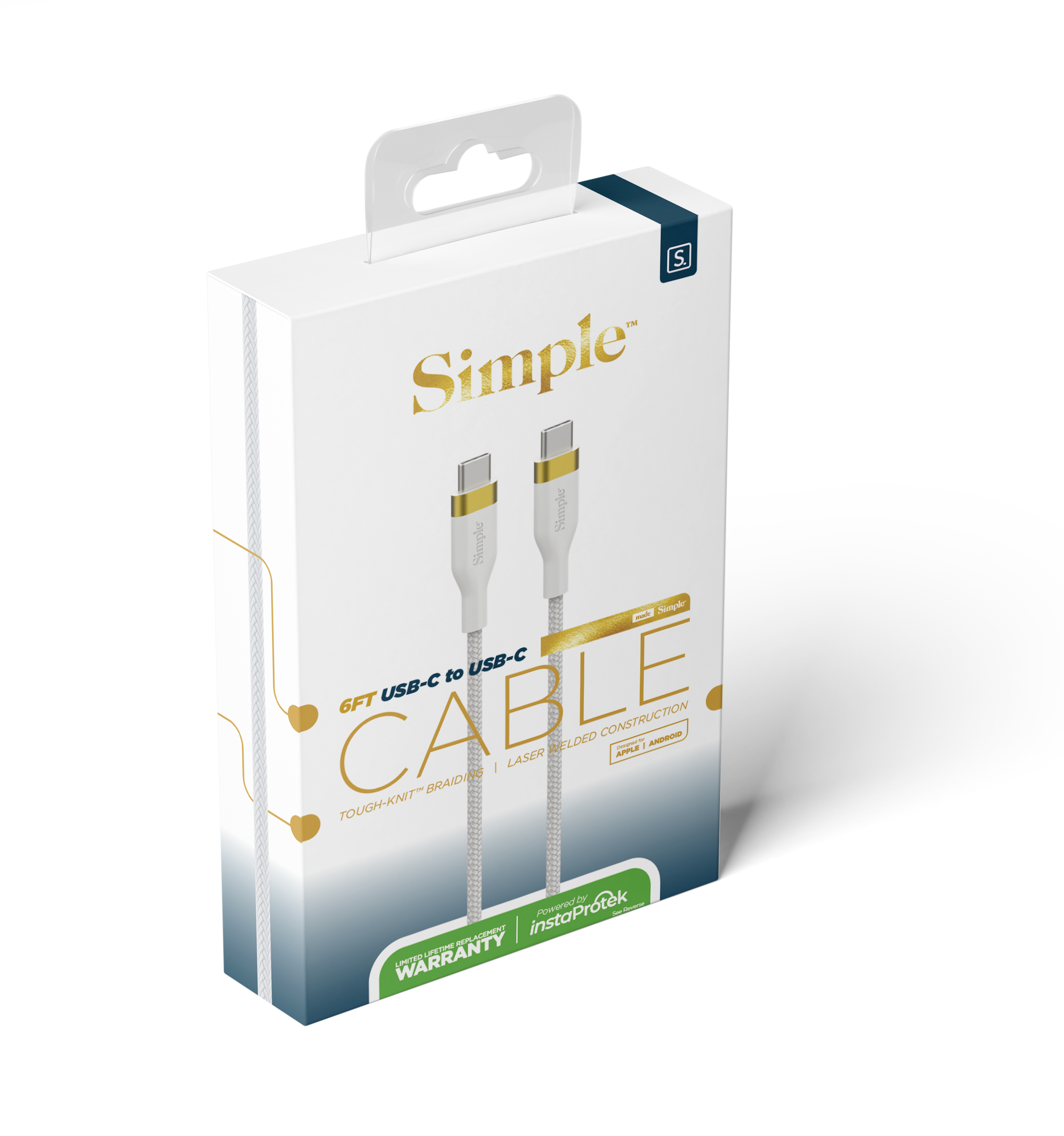 Cavo USB 2 In 1 USB-A / USB-C A USB-C - Nylon Intrecciato Nero - Ricarica Veloce PD 60W E Dati 480Mbps