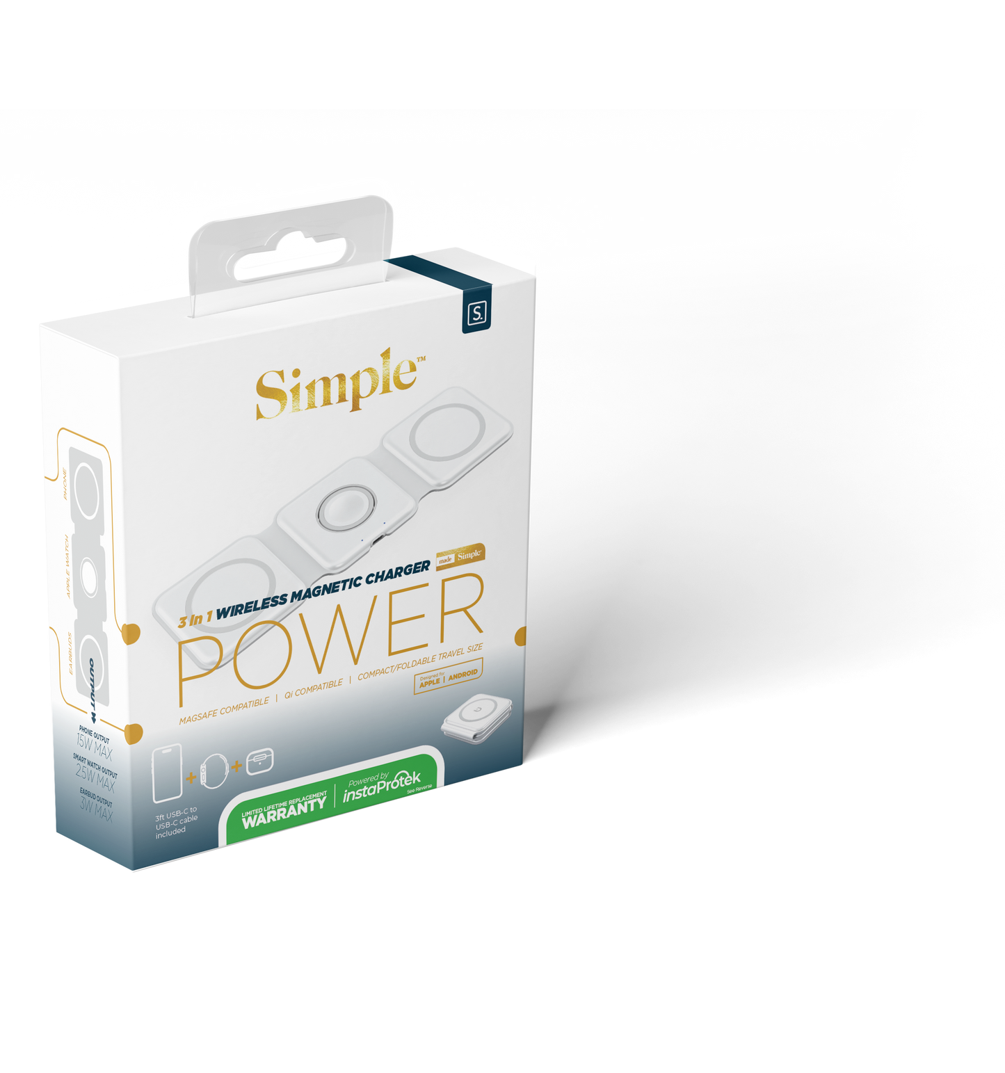 3in1 Wireless Magnetic Travel Charger – mysimpleus