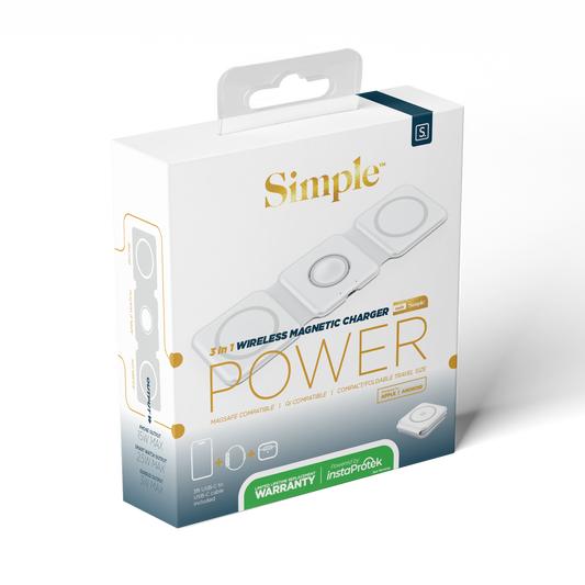 3in1 Wireless Magnetic Travel Charger