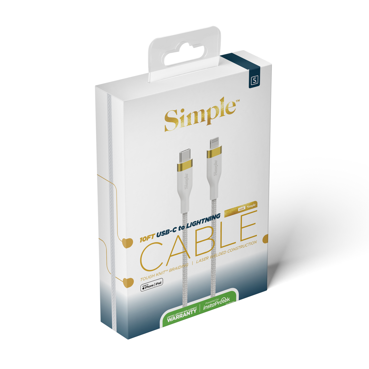 10 Ft - USB-C Cable with Lightning Connector