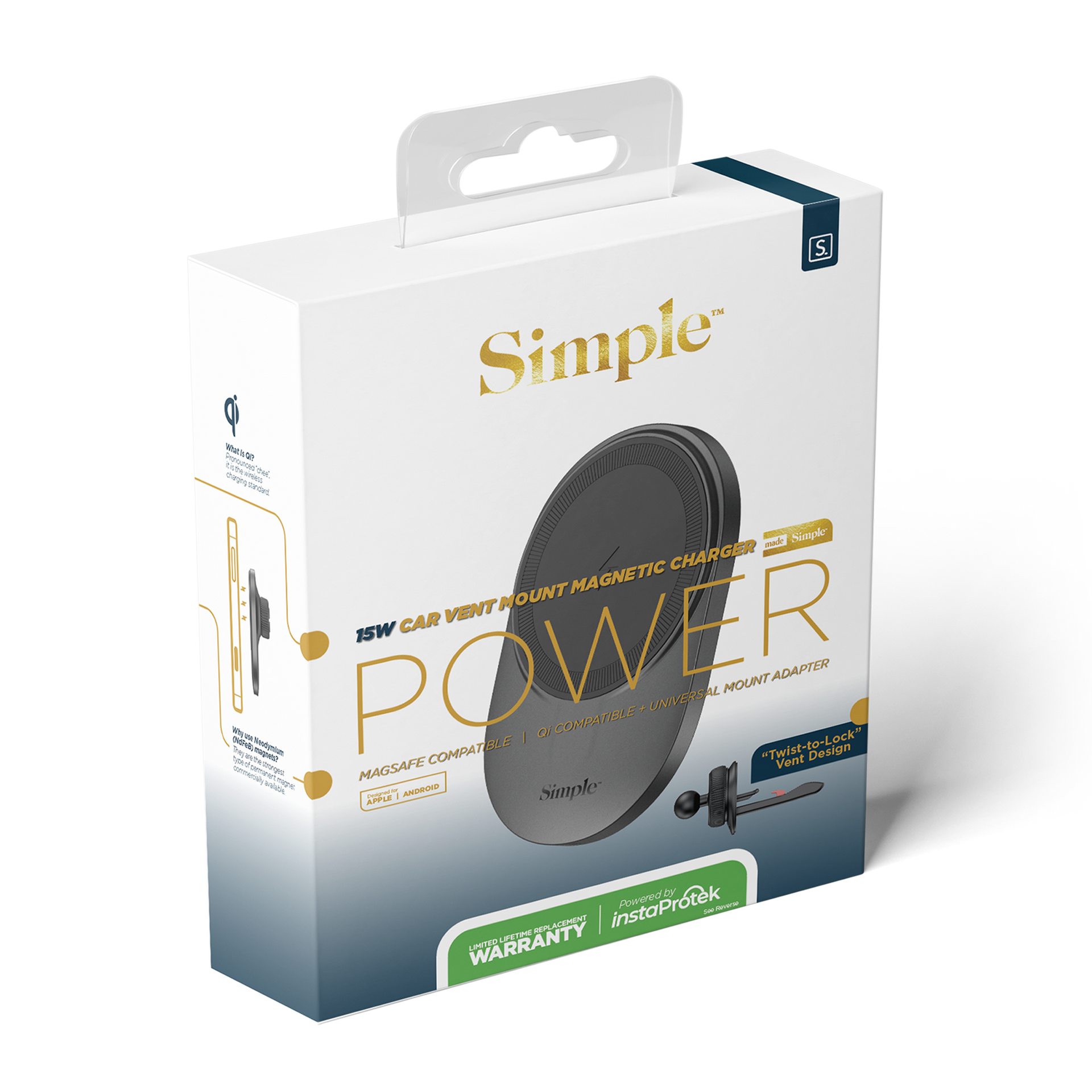Magnetic Car Vent Charger mysimpleus Magnetic Car Vent Charger mysimpleus