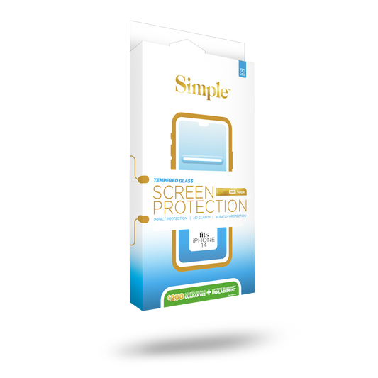 iPhone 14 / 13 / 13 Pro Tempered Glass Screen Protector ($200 Coverage)