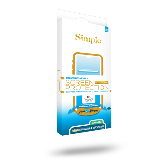 Samsung S25 FE Tempered Glass Screen Protector ($200 Coverage)